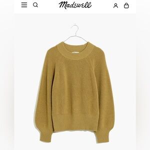 Madewell Olive Crew Neck Sweater